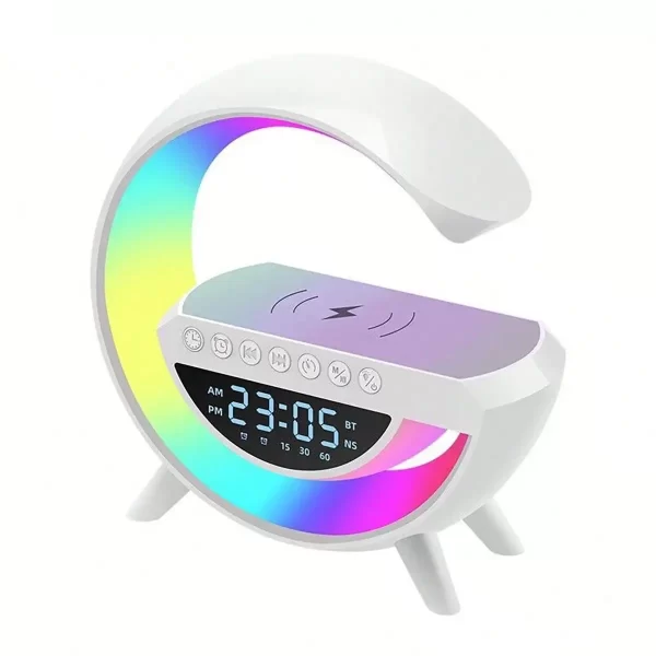 Altavoz Bluetooth despertador luz inteligente LED cargador inalámbrico RGB atmósfera lámpara lámparas luz nocturna