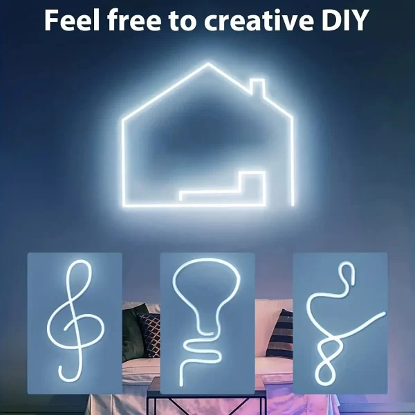 Tira de luces LED de neón, 5V, USB, 1-3M, Flexible, impermeable, Sensor de movimiento táctil, interruptor para dormitorio, TV, retroiluminación, armarios - AliExpress 30 - Image 4