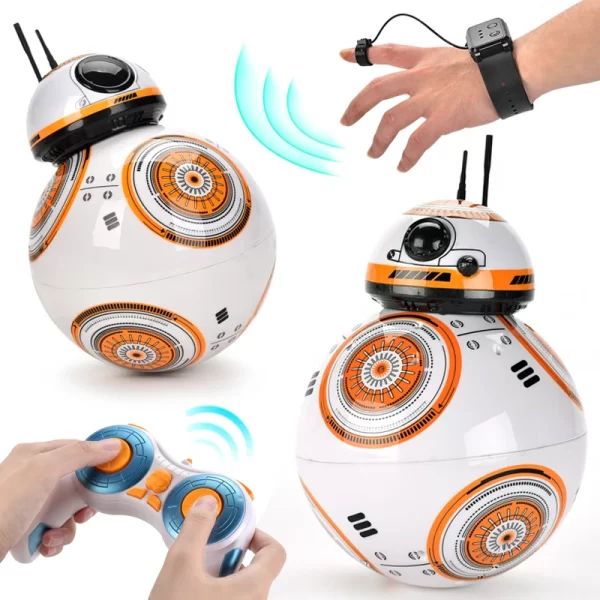 Robot RC 2,4G Radio Control remoto con reloj de sonido Sensor de inducción de gestos Robot inteligente modelo de coche chico juguete para regalo electrónico - AliExpress 26