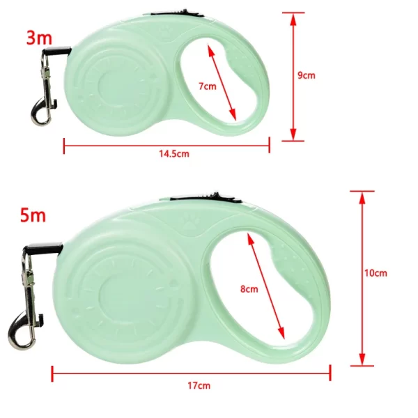 Correa de extensión automática para mascotas, cuerda duradera para perros pequeños y medianos, gatos, cachorros de senderismo al aire libre, suministros para Chihuahua y Bulldog, 3m, 5m - AliExpress 15 - Image 2