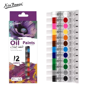 9 ml, juego de pintura al óleo para ropa de tela, dibujo de vidrio para uñas, suministros de arte impermeables, 12 colores, venta al por mayor - AliExpress 21