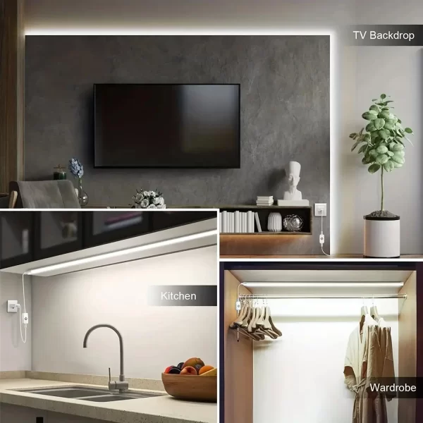 Tira de luces LED de neón, 5V, USB, 1-3M, Flexible, impermeable, Sensor de movimiento táctil, interruptor para dormitorio, TV, retroiluminación, armarios - AliExpress 30 - Image 6