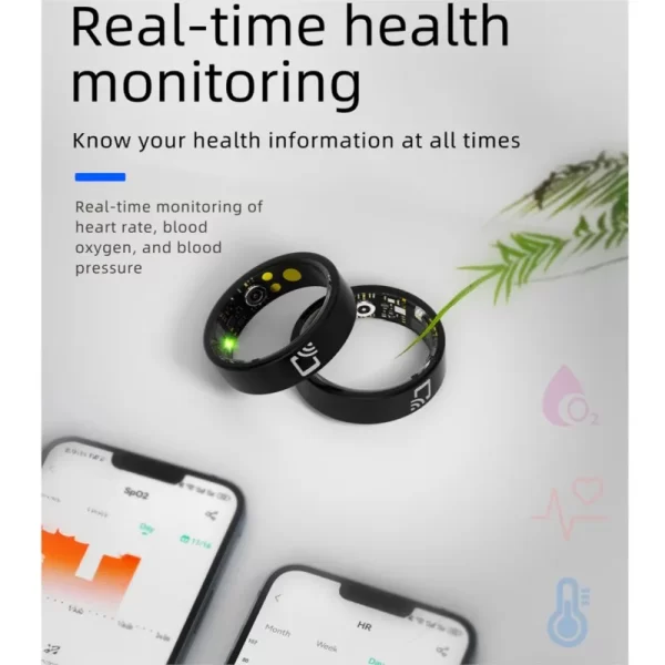 Anillo inteligente R20 para hombres y mujeres, Control de acceso NFC, Control de cámara, Monitor de sueño, rastreador de Fitness IP68, anillos de dedo impermeables - AliExpress - Image 3