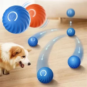 Pelota de juguete inteligente para perros, juguete interactivo electrónico para mascotas, pelota móvil USB, rebote automático para cachorros, regalo de cumpleaños, productos para gatos - AliExpress 15