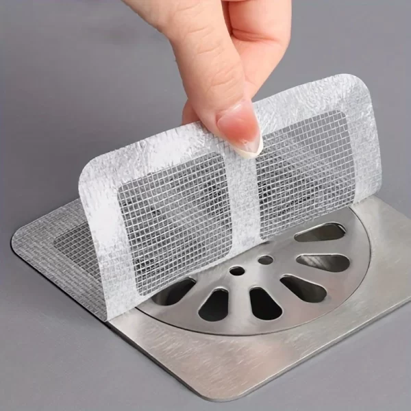 Coletores de pelo desechables para cubiertas de drenaje de ducha de malla de ducha, filtro de fregadero de suelo, pegatinas de malla, accesorios de baño - AliExpress 13