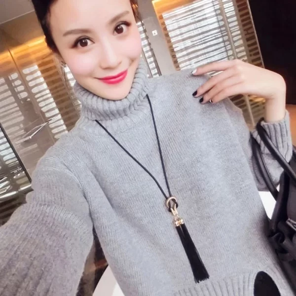 Collares para mujer, colgantes, borla, suéter, cadena, collar largo de moda, joyería - AliExpress 36 - Image 2