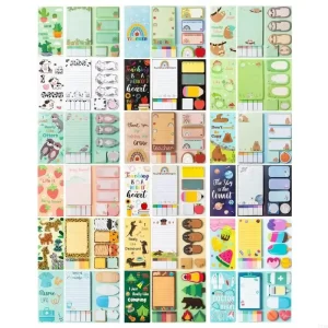 Notas adhesivas U75B, recordatorio notas autoadhesivas en calendario del ordenador portátil del refrigerador - AliExpress