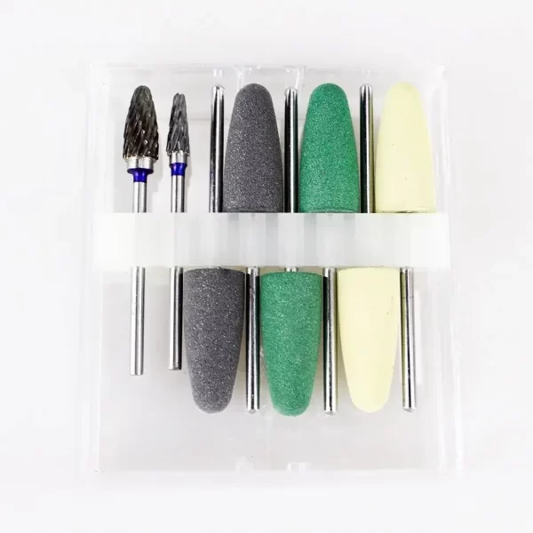 Kits de fresas de pulido dental con base de resina, pulidores de goma, cabezales de molienda de silicona, herramienta de laboratorio Dental, 8 Uds. - AliExpress