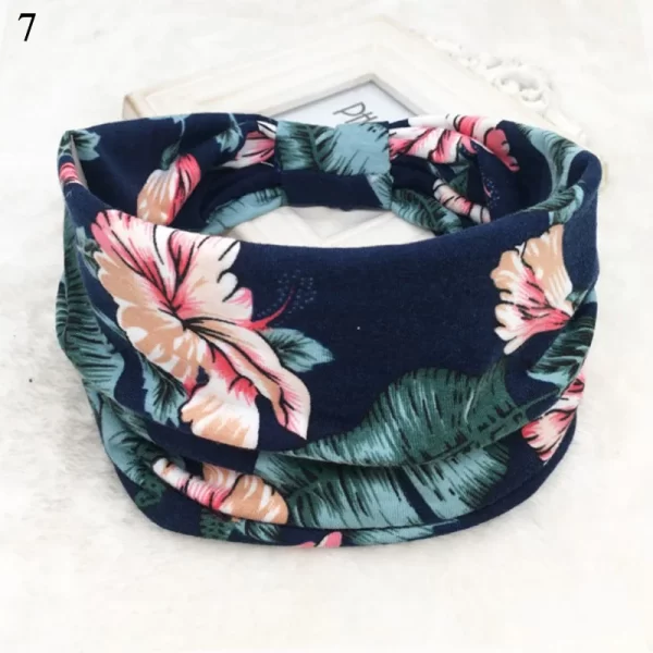 Diademas elásticas anchas bohemias de algodón para mujer, turbante, diademas, Bandana, diademas anchas, accesorios para el cabello - AliExpress 200000297 - Image 5