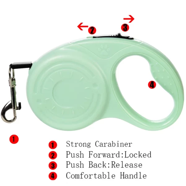 Correa de extensión automática para mascotas, cuerda duradera para perros pequeños y medianos, gatos, cachorros de senderismo al aire libre, suministros para Chihuahua y Bulldog, 3m, 5m - AliExpress 15 - Image 3