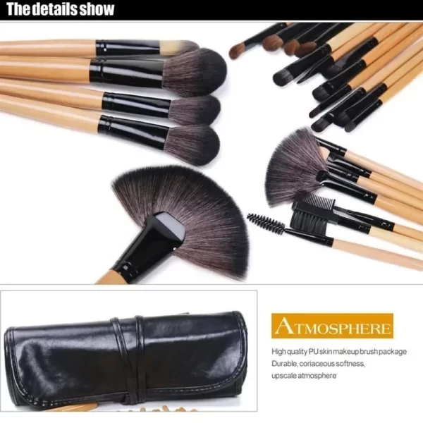 24 Uds juegos de brochas de maquillaje pinceles cosméticos profesionales ceja en polvo base sombras Pinceaux herramientas de maquillaje - AliExpress - Image 5