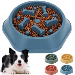 Cuenco de alimentación lenta para perros, cuencos de alimentación lenta antiasfixia para perros, platos antideslizantes para mascotas, cuencos de rompecabezas para perros pequeños y medianos - AliExpress 15
