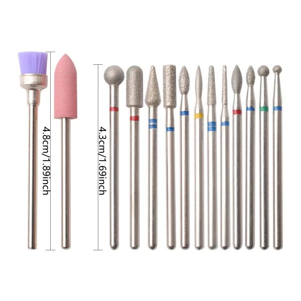 14 unids/set máquina perforadora de uñas herramientas de pulido de eliminación de Gel de uñas pedicura manicura pulidor de pulidor de pulido rotativo - AliExpress 66 - Image 5