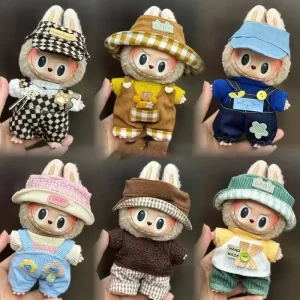 Mini ropa de muñeca de peluche, accesorios de atuendo para Corea Kpop Exo 15-17cm, conjunto de monos Labubu Idol, regalo de ropa - AliExpress
