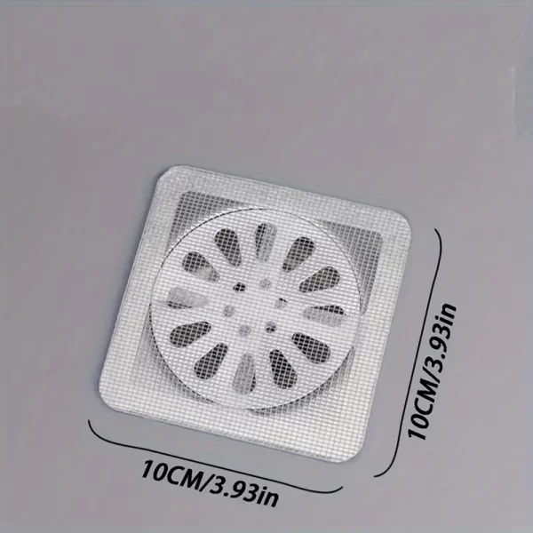 Coletores de pelo desechables para cubiertas de drenaje de ducha de malla de ducha, filtro de fregadero de suelo, pegatinas de malla, accesorios de baño - AliExpress 13 - Image 4