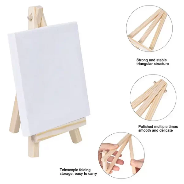 Lienzos piezas para pintar Minis, paquete de lienzos blancos para pintar, lijas en blanco estiradas para pintar, 5 uds., HB01 - AliExpress 21 - Image 4