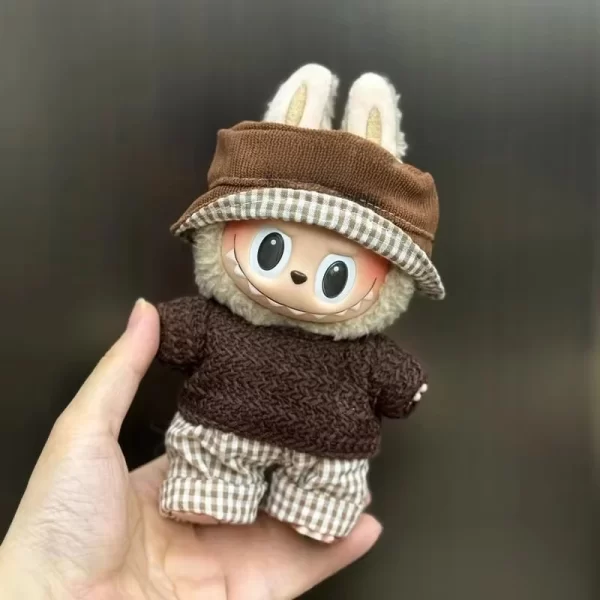 Mini ropa de muñeca de peluche, accesorios de atuendo para Corea Kpop Exo 15-17cm, conjunto de monos Labubu Idol, regalo de ropa - AliExpress - Image 6